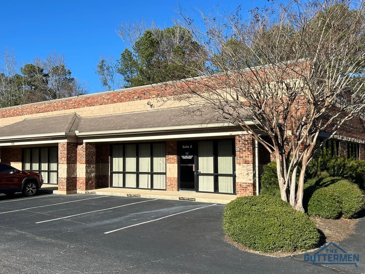 Large commercial property gutter system