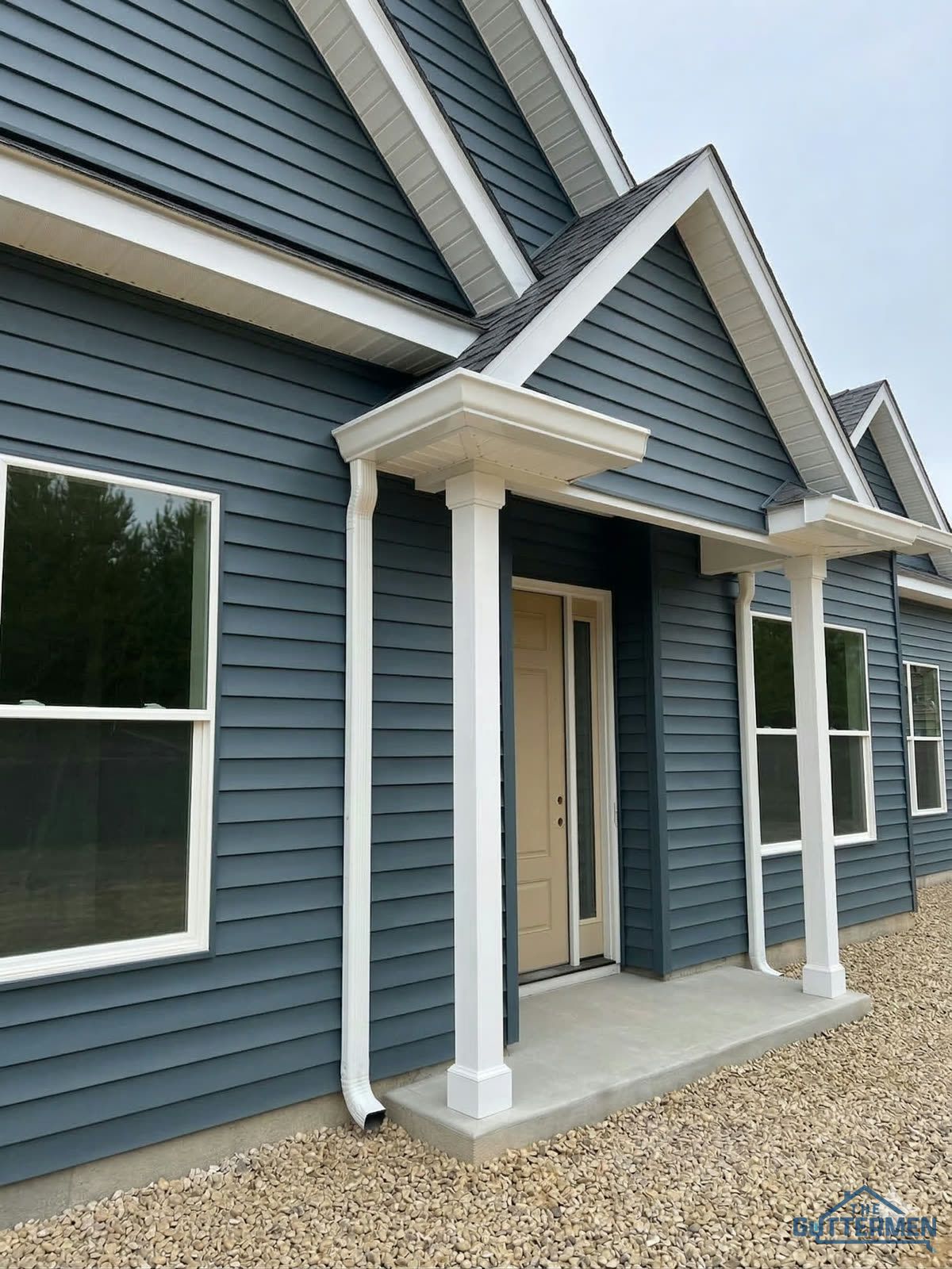 Completed gutter installation